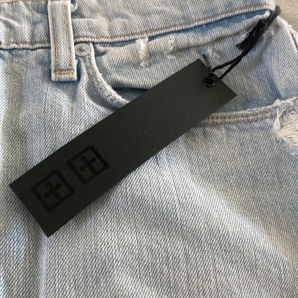 ❌SOLD❌NWT Ksubi Button Fly Frayed Hem Light Blue Denim Mini Skirt💙💙💙 - Picture 5 of 14